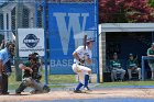 Baseball vs Babson  Wheaton College Baseball vs Babson during Championship game of the NEWMAC Championship hosted by Wheaton. - (Photo by Keith Nordstrom) : Wheaton, baseball, NEWMAC